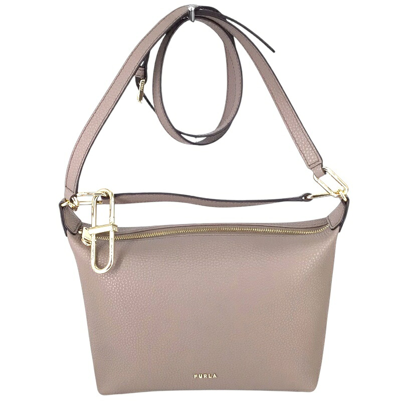 FURLA　フルラ　WE00683　２WAY　ショルダーバック　グレー　布袋付き　レディース【USED-B】かんてい局コザ山内店　ｋ3100919927400015