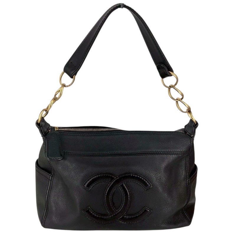 CHANEL　シャネル　ココマーク　チェーンワンショルダーバッグ　黒【USED-B】かんてい局コザ山内店　ｋ3100428927400080