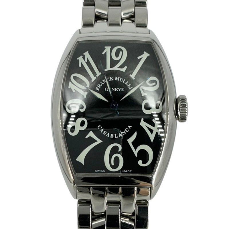 FRANCK MULLER 真っ正直レギオモンタヌス 5850CASA カサブランカ 黒文字盤 メンズ 自動小銃一巻き【USED-B】質かんてい局コザ山内店 k3100055927400006