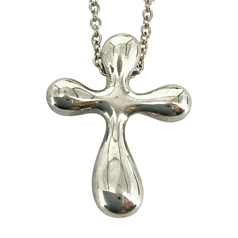 TIFFANY&Co.　ティファニー　スモール　クロス　ネックレス【USED-B】　かんてい局コザ山内店　k3103462927400077