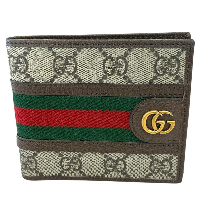 GUCCI　グッチ　597609　オフィディア　GG柄　二つ折り財布　箱付き【USED-B】かんてい局コザ山内店　ｋ3101900927400082