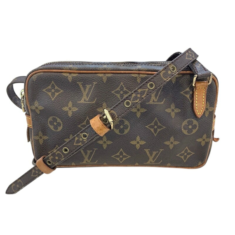 LOUIS VUITTON　ルイヴィトン　M51828　モノグラム　マルリー・バンドリエール　ブラウン【USED-B】かんてい局コザ山内店　ｋ3100427927400559