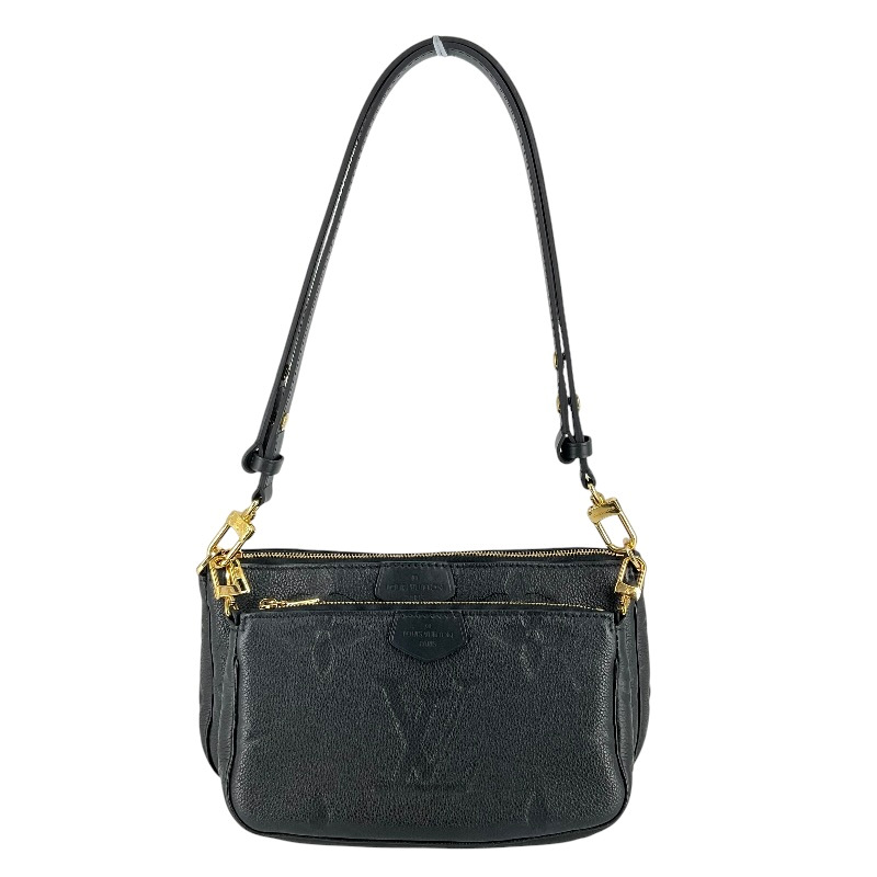 ※チェーンストラップ欠品※LOUIS VUITTON　ルイヴィトン 　M80399 　ミュルティ・ポシェット・アクセソワール　モノグラム･アンプラント　ノワール　USED-B　k3100879927400187　かんてい局コザ山内店｜かんてい局沖縄　店