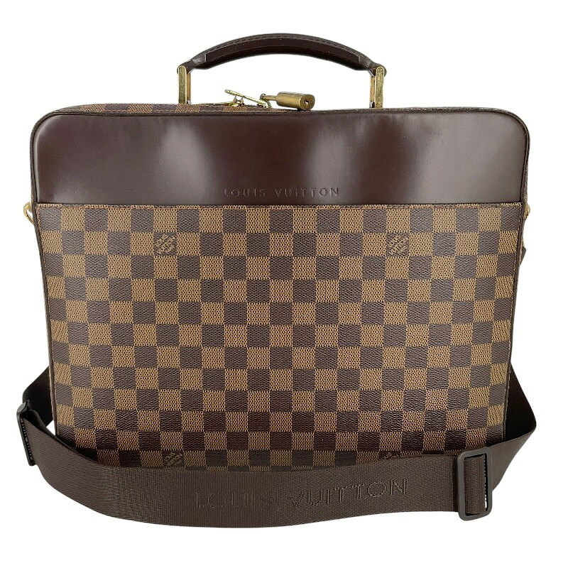 LOUIS VUITTON ルイヴィトン N53355 ポルト・オルディナトゥール・サバナ ダミエ・エベヌ 赤銅色系 k3101444927400010 かんてい局コザ山内店