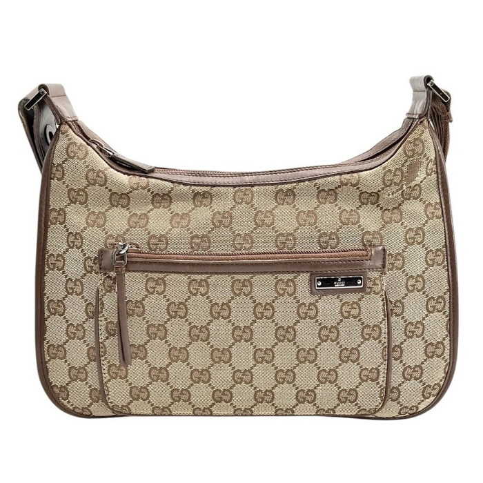 GUCCI【グッチ】001・4198 GG帆布 ショルダーバッグ  赤銅色 レディース【中古品/USED-B】一六銀行 かんてい局つかざん店 ｔ3100430927900025 貨物輸送無料 ショルダーバッグ・メッセンジャーバッグ-レディースバッグ-バッグ