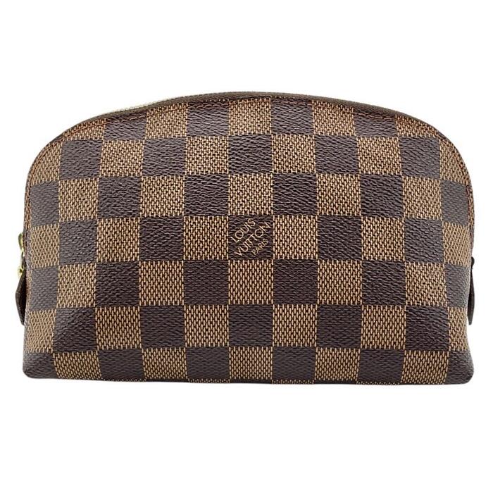 【決算SALE　2026】LOUIS VUITTON　ルイヴィトン　N47516　ポシェット・コスメティックPM　ダミエ・エベヌ×ブラウン系ゴールド金具【中古品/USED-A】【g3101218927900014】レディース　かんてい局宜野湾愛知店