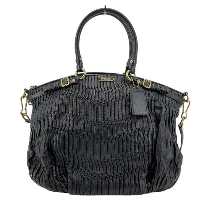 楽天市場】【中古】COACH コーチ マディソン ギャザードレザー