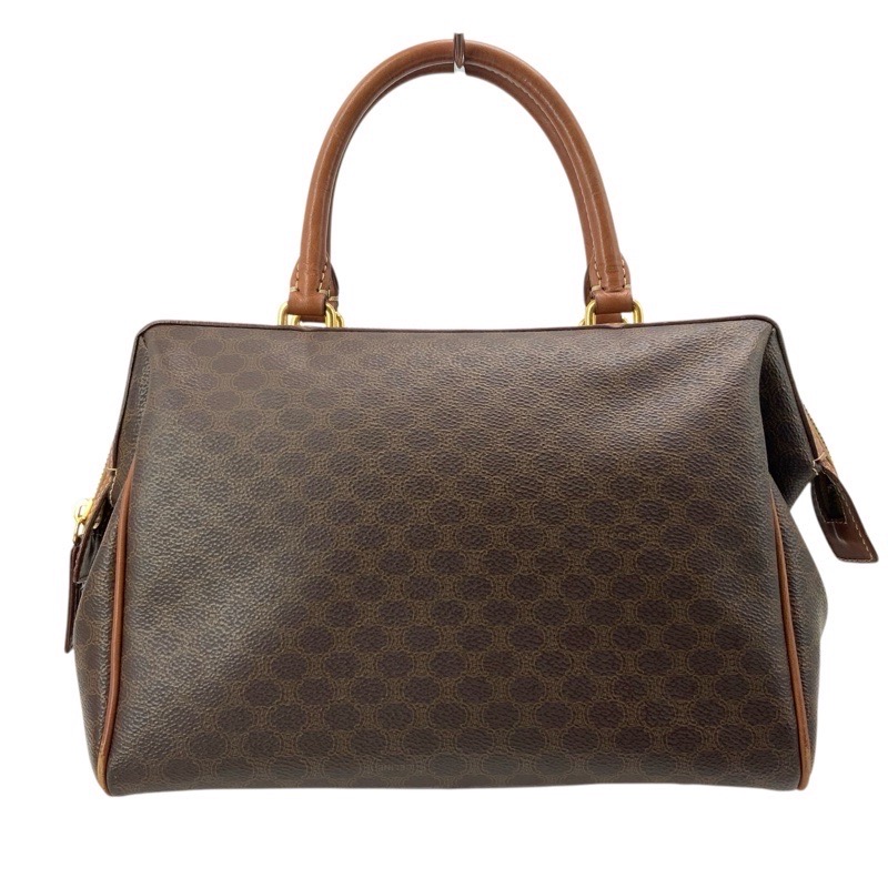 楽天市場】CELINE セリーヌ マカダム柄 ミニボストンバッグ ブラウン