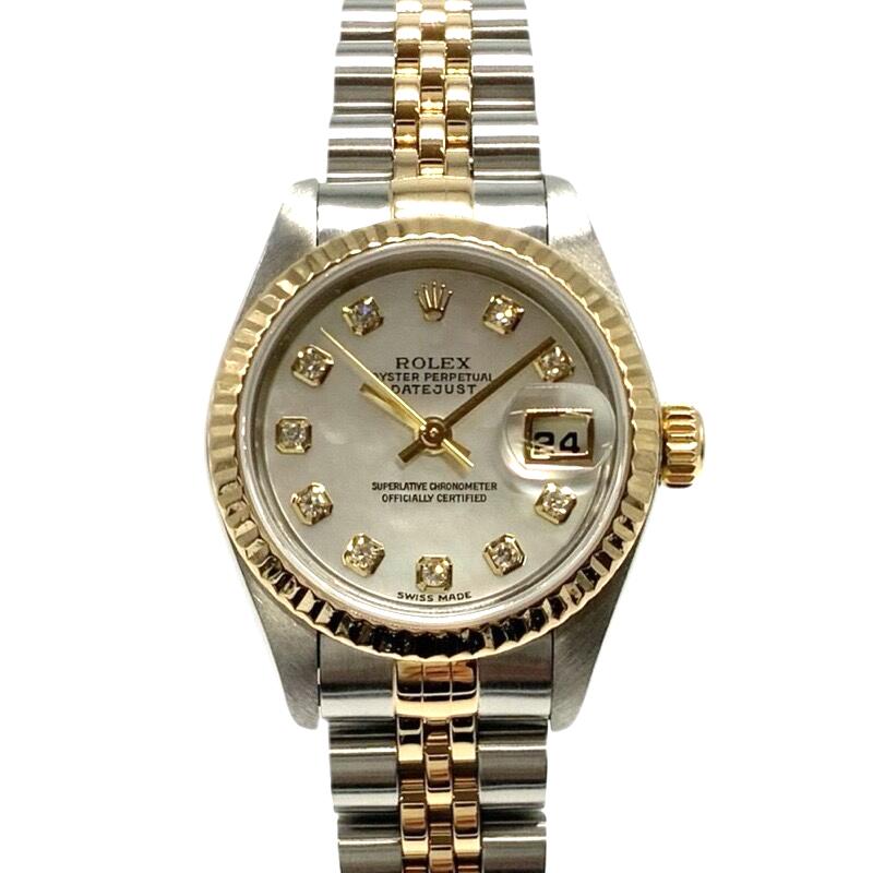 ROLEX ロレックス 中古品 USED-B 79173G デイトジャスト 10Pダイヤ 自動巻き g3100210927900023 レディース かんてい局宜野湾愛知店|かんてい局沖縄 店