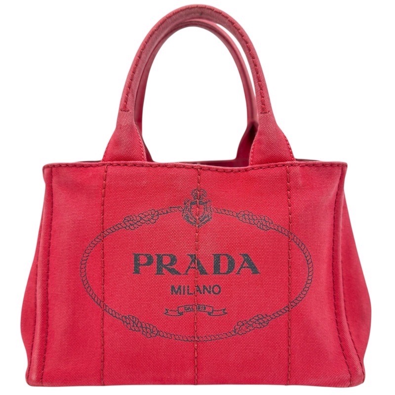 PRADA プラダ 1BG439  カナパ  帆布  赤いこと  USED-B 中古品 男女兼用 かんてい局宜野湾愛知店  g3100883927900015