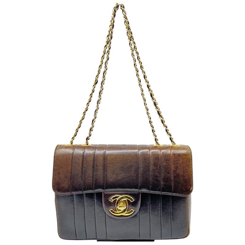 CHANEL　シャネル　マドモアゼル　ヴィンテージチェーンショルダーバッグ　スムースレザー　ブラウン　ココマーク　レディース　USED-B　ｔ3100428927700022　送料無料　質屋　かんてい局つかざん店 174,000円