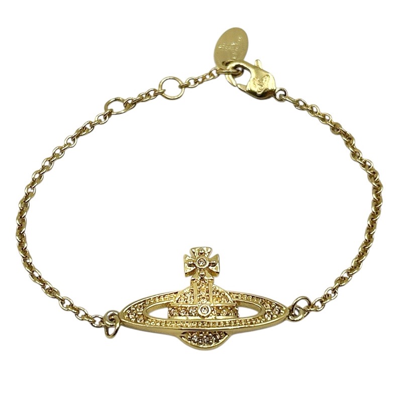 Vivienne Westwood【ヴィヴィアンウエストウッド】MINI BAS RELIEF ブレスレット ゴールドメッキ 最長約17cm レディース【中古品/USED-A】質屋 かんてい局名護店 ng3103563927700002｜かんてい局沖縄　店