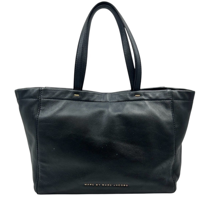 【決算SALE　2026】MARC BY MARC JACOBS【マーク バイ マーク ジェイコブス】M0002366 レザートートバッグ ブラック 男女兼用【中古品/USED-C】質屋 かんてい局名護店 ng3100599927700006