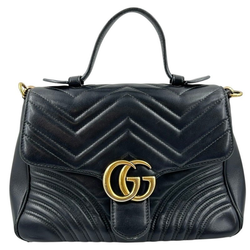 ※訳あり品 GUCCI【グッチ】GGマーモントスモールトップハンドルバッグ 498110・204991 ※社外ショルダーストラップ付 2wayショルダーバッグ レディース【中古品/USED-B】質屋 かんてい局名護店 ng3100317927700016 送料無料|かんてい局沖縄 店