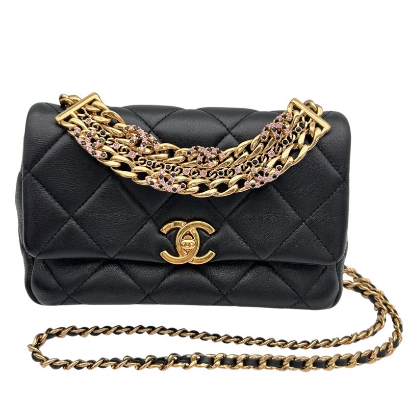 CHANEL　シャネル　AS4595　マトラッセ　チェーン　ショルダーバッグ　ラムスキン　ブラック　中古品【USED-AB】　質屋　かんてい局つかざん店　ｔ3100428940400007｜かんてい局沖縄　店