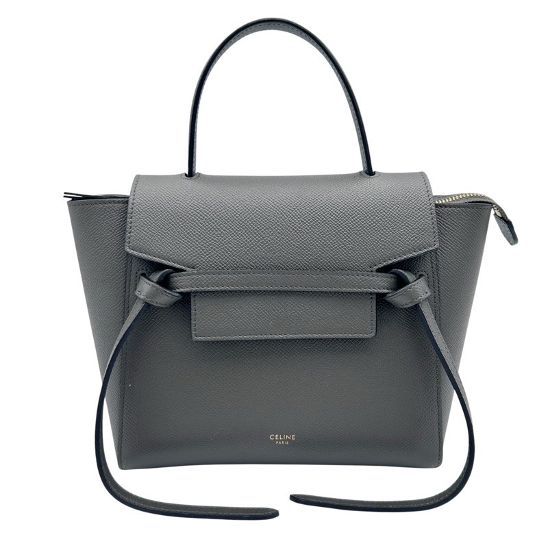 CELINE【セリーヌ】 ナノベルトバッグ 1890032VA グレージュ ハンドバック 2WAY御徒面子 中古品【USED-AB】 一六銀行 かんてい局つかざん店 ｔ3100900939900001