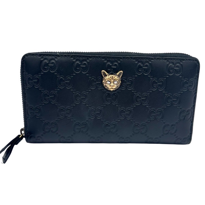 GUCCI【グッチ】　548058・2184　ラウンドファスナー長財布　ブラック　中古品【USED-AB】質屋　かんてい局つかざん店　ｔ3101561939900002