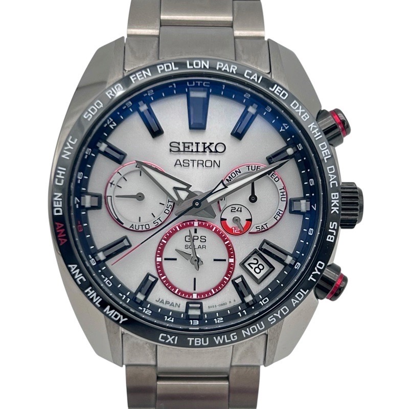 SEIKO【セイコー】 制限事項1700本！ 大谷翔平真似形 アストロン SBXC081 電磁波ソーラー メンズウォッチ 中古品【USED-AB】 一六銀行 かんてい局つかざん店 ｔ3100017927300176