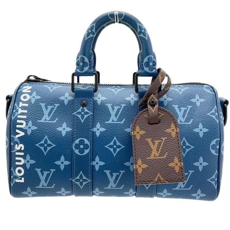 LOUIS VUITTON【ルイヴィトン】M46803 キーポル・バンドリエール25 青碧系×引っ敷き黒いこと金具 男女兼用【中古品/USED-B】一六銀行 かんてい局那覇店 ｎ3100879927900045