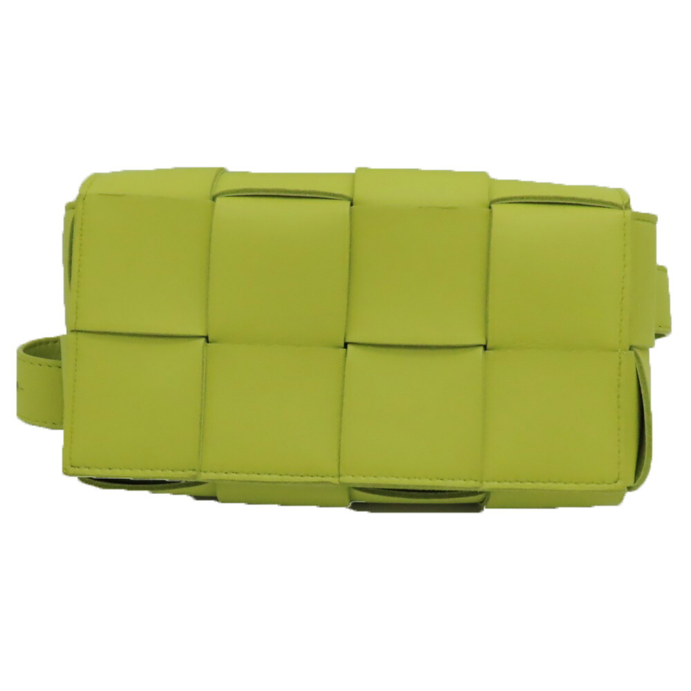≪引き下げ≫【中古】BOTTEGA VENETA ボッテガヴェネタ 639367 テープ三尺帯 マキシイントレチャート 菩提樹 酉の方角合切袋 上半身御徒面子 メンズ レディース ユニ一発やる 緑であること系 黄色系 黄緑 A2402855 【無料ギフトラッピング承ります】