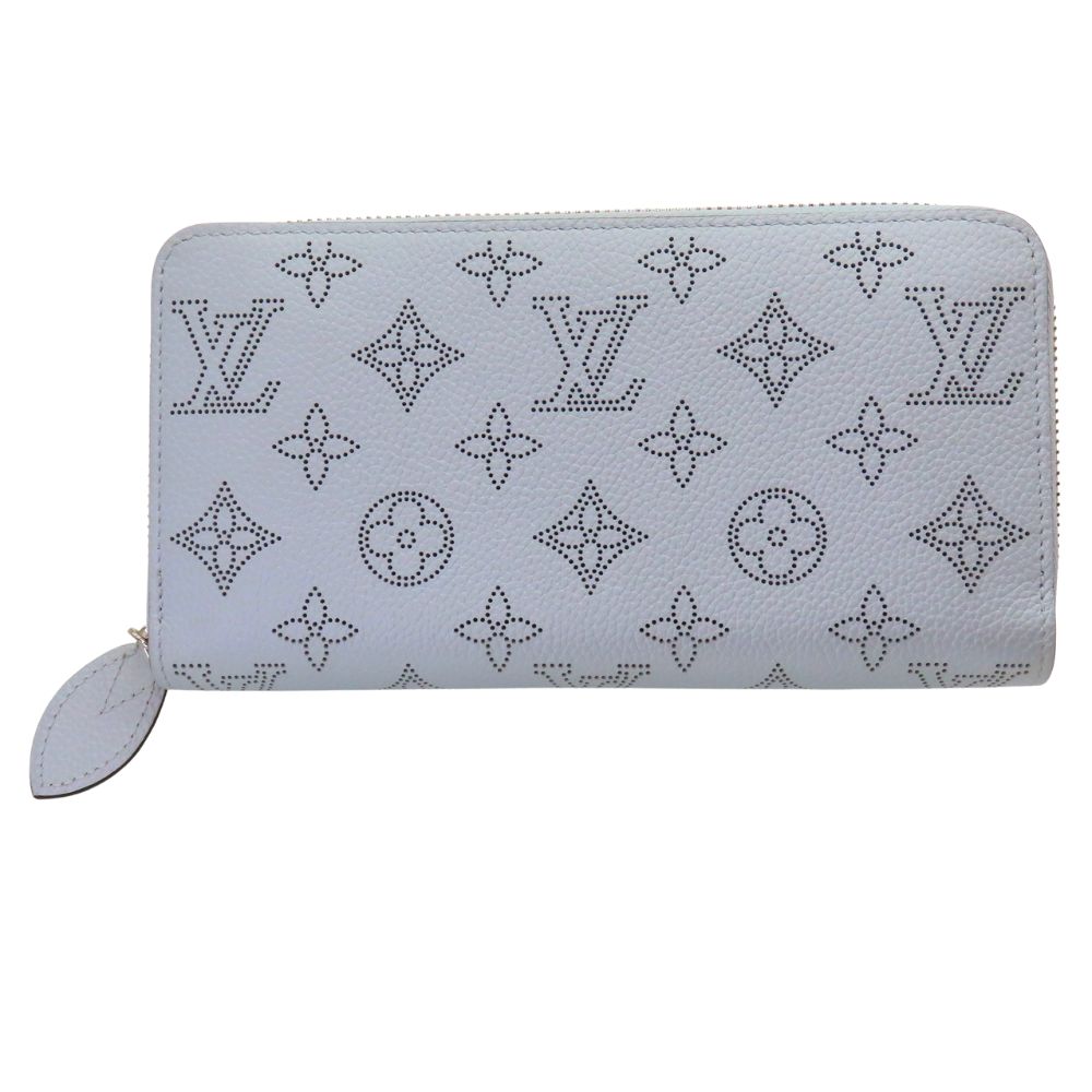 ≪値下げ≫【中古】LOUIS VUITTON ルイ ヴィトン M81643 ジッピー・ウォレット マヒナ ブルーオランプ ライトブルー 長財布 財布 パンチング LVロゴ レディース メンズ A2501012【無料ギフトラッピング承ります】|かんてい局神戸大蔵谷インター店
