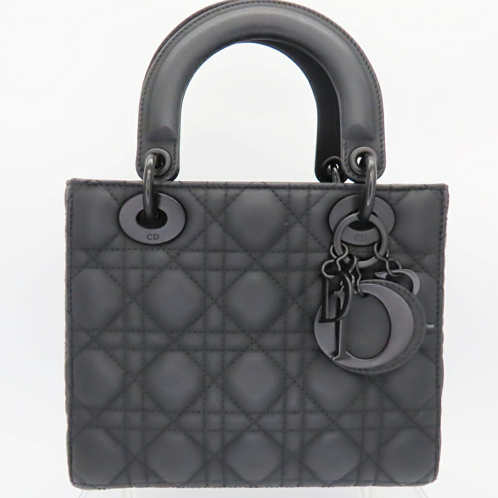≪引き下げ≫【中古】 Christian Dior ディオール M0505SL01 マイレディディオール カナージュミニ  イニシャールチャーム 子ヒツジひと肌 ハンドバック ショルダーバッグ レディース A2402049【無料ギフトラッピング承ります】