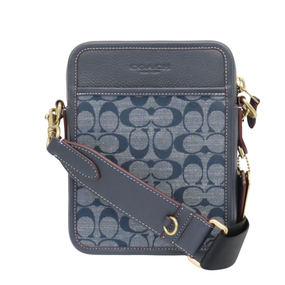 【COACH】シグネチャー デニム ♪ ローレル ラージ ショルダー 公式】ローレル ショルダー バッグ・シグネチャー デニム