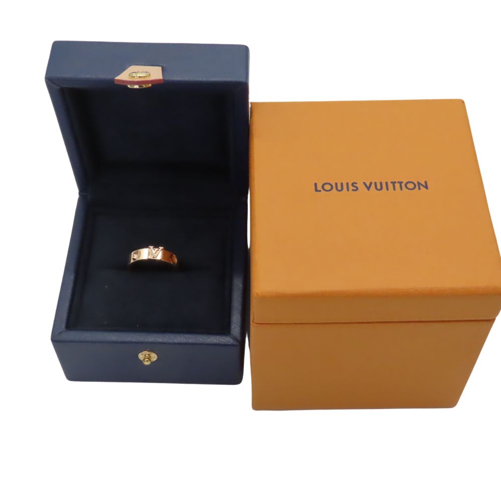 LOUIS VUITTON ルイ・ヴィトン リング K18PG 49 約9号 LOUIS VUITTON ルイヴィトン バーグ モノグラムスキン