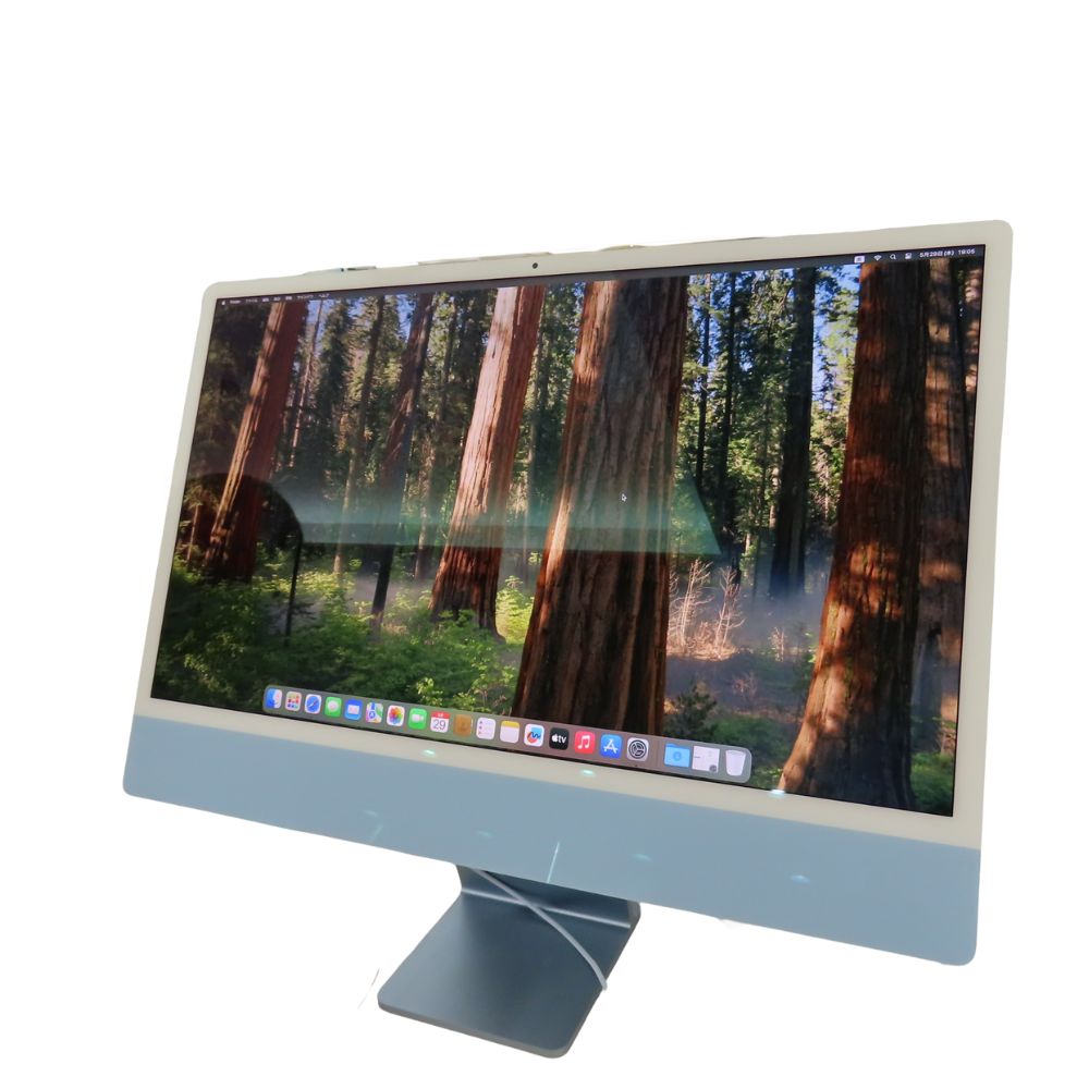 ≪値下げ≫ 【中古】 Apple アップル iMac 24inch MQRA3J/A A2874 4.5K 一体型 M3 8コア 8GB SSD256GB アイマック ブルー A2502071 【無料ギフトラッピング承ります】