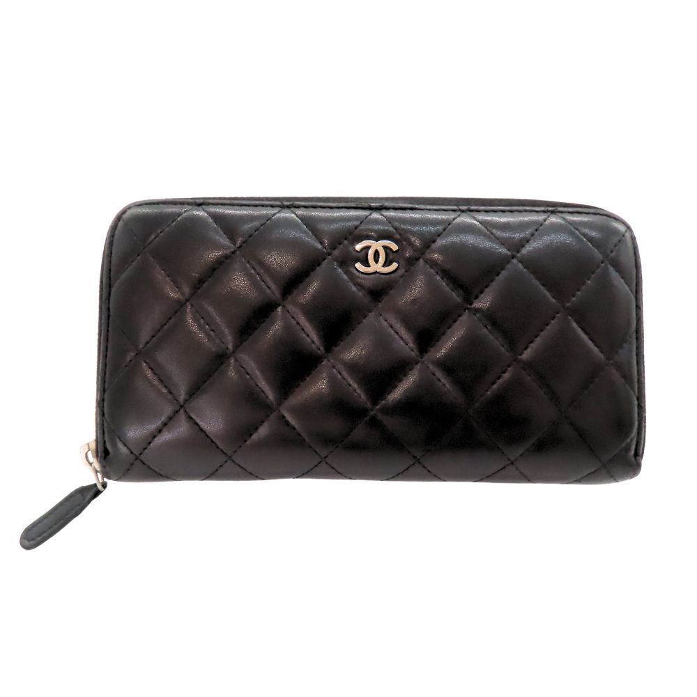 楽天市場】シャネル 財布 CHANEL 長財布 カメリア型押し A36544