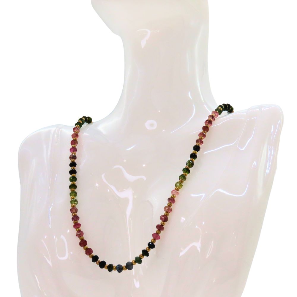 楽天市場】Ambrose K18YG トルマリンネックレス 15.0g【中古