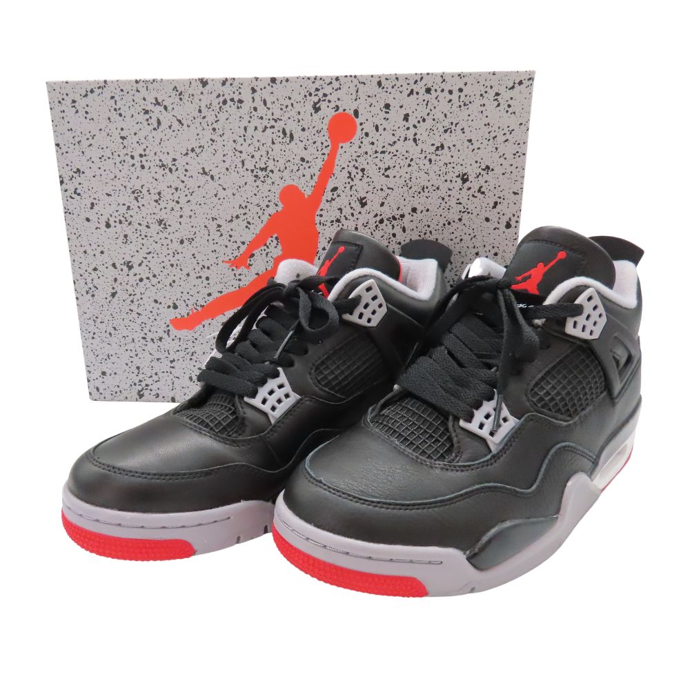 【中古】NIKE ナイキ エアジョーダン4 レトロ Bred Reimagined FV5029-006 黒いこと 赤いこと セメント質 メンズ スニーカー 手かごシューズ 制限事項青写真 A2504860 【無料ギフトラッピング承ります】