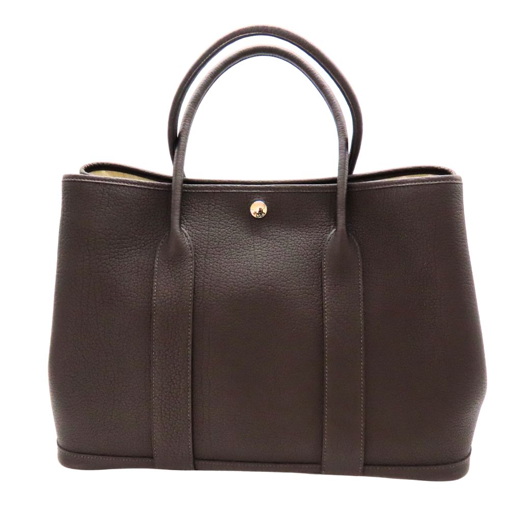 【中古】HERMES エルメス 園地寄り合い PM トートバッグ ネゴンダ エベンヌ 赤銅色 B目じるし 2023年製 美品 レディース ユニ一発やる A4納める能力のある 一般受け A2504155 【無料ギフトラッピング承ります】