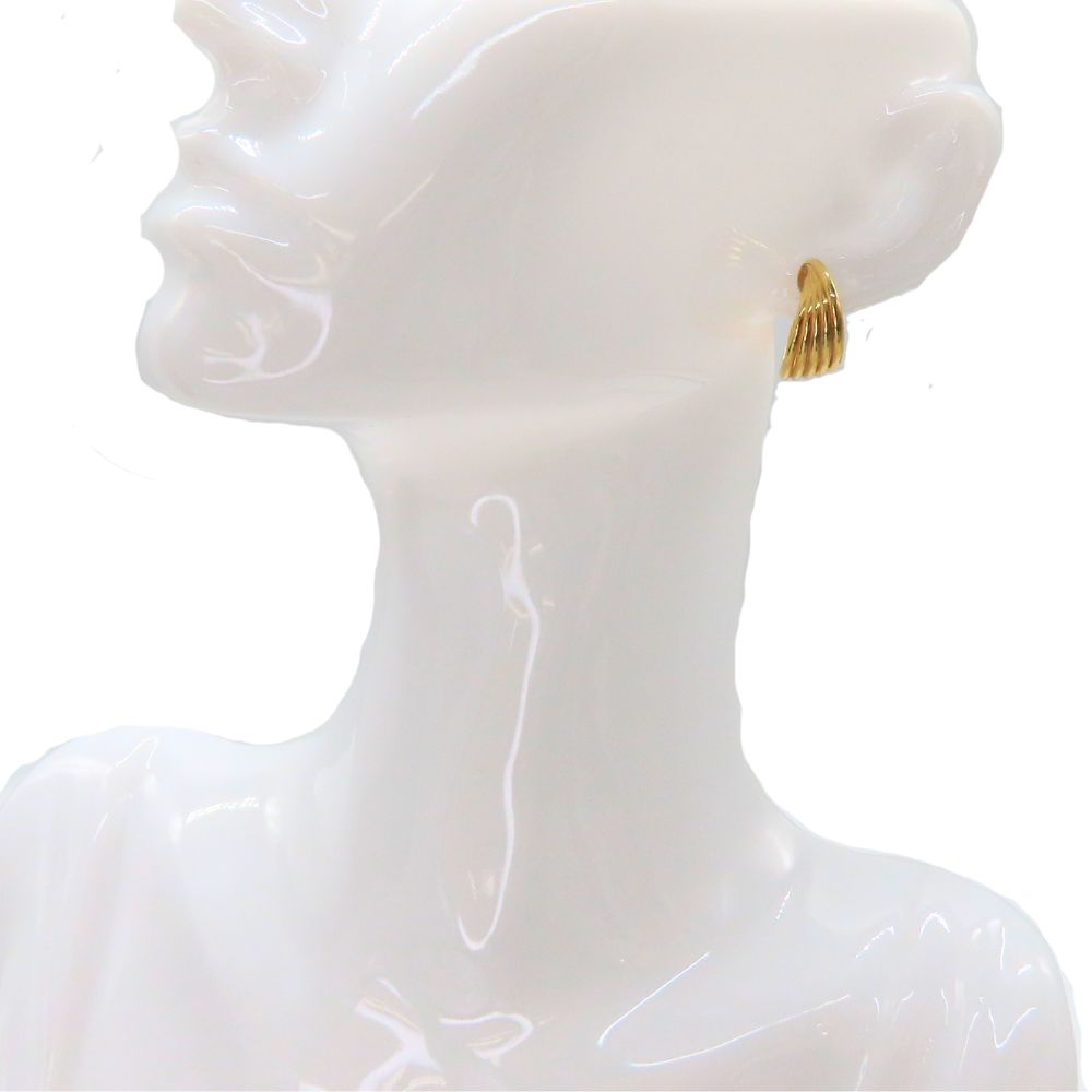 【中古】 ノーブランドジュエリー K18 フープ イヤリング 3.28g フォーマル レディース シンプル ゴールド 華やか 存在感 上品 A2505244 【無料ギフトラッピング承ります】