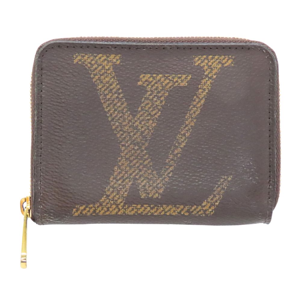 【中古】Louis Vuitton ルイヴィトン M69354 モノグラムジャイアント ジッピーコインパース 紙入れ 御釣り入れ コインケース 歌留多入れもの コンパクトウォレット 赤銅色 赤銅色 LV A2504296【無料ギフトラッピング承ります】