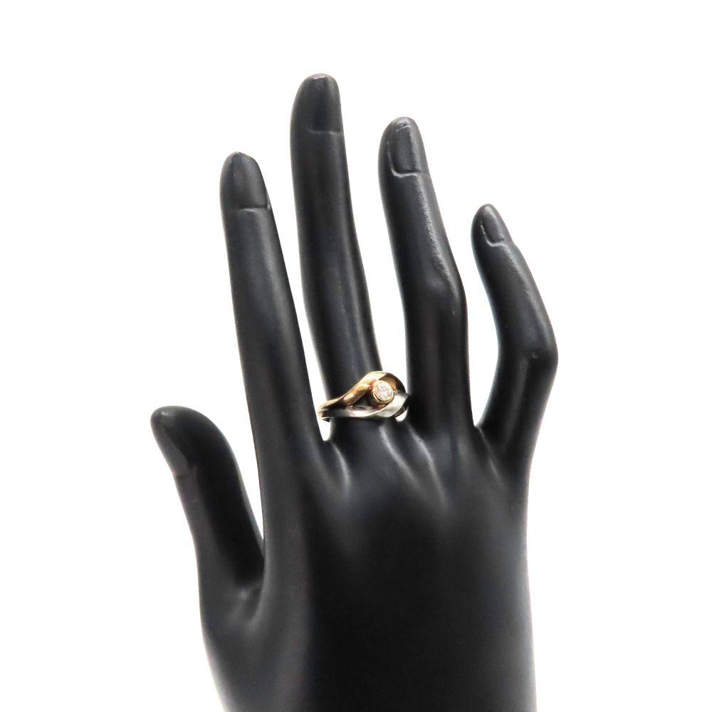 【中古】K18 ノーブランド ジュエリー リング 指輪 K18メイン 約3.58g ダイヤモンド 0.18ct 1粒 プラチナ 約12号 レディース メンズ ワンポイント 存在感 上品 日常使い フォーマル A2600422 【無料ギフトラッピング承ります】