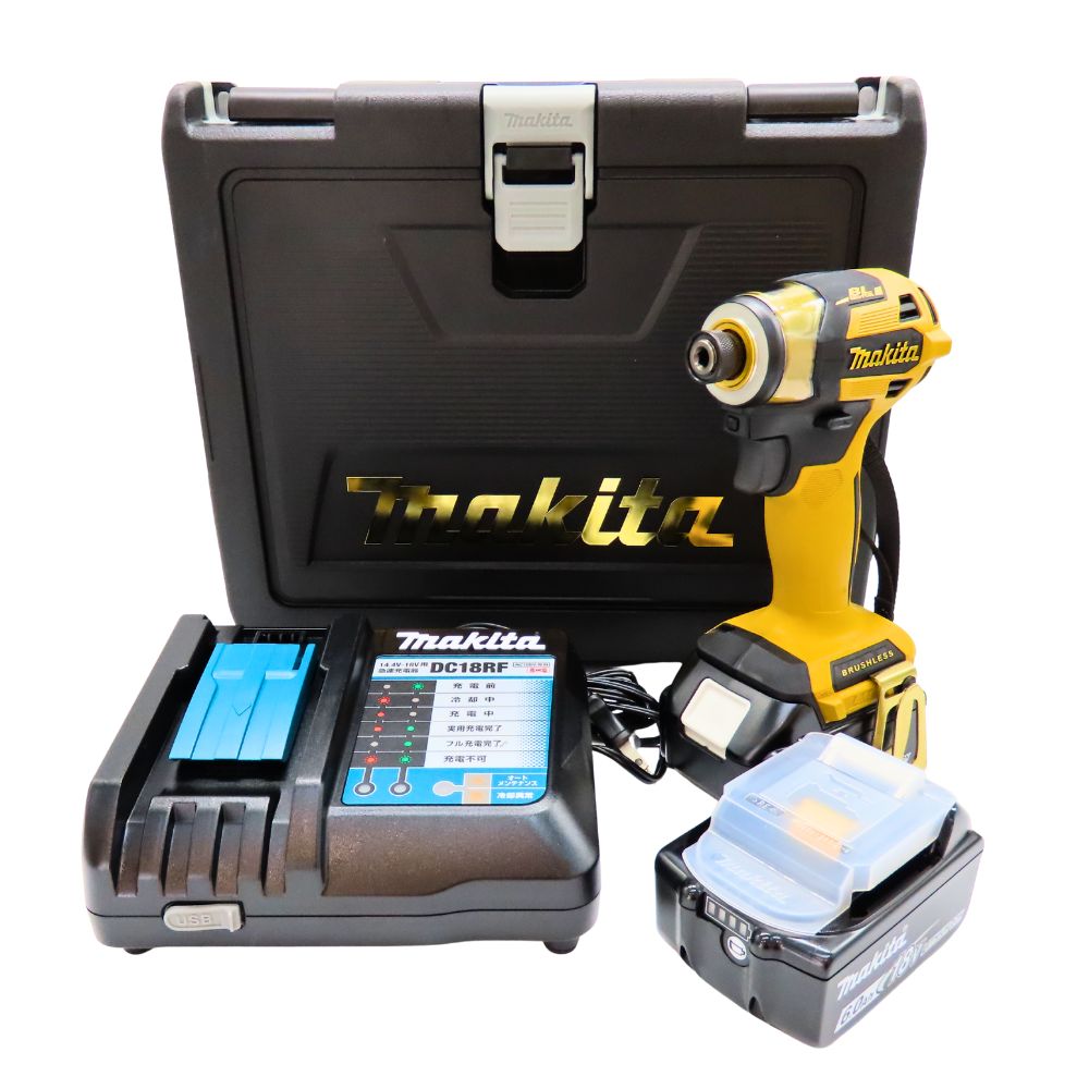 【中古】 新品未使用 Makita マキタ TD173DGXPY 充電式インパクトドライバ プレミアムイエロー 黄色 20周年記念カラー 限定色 18V ブラシレスモーター ケース バッテリー付属 フルセット 電動工具 A2600935 44,763円