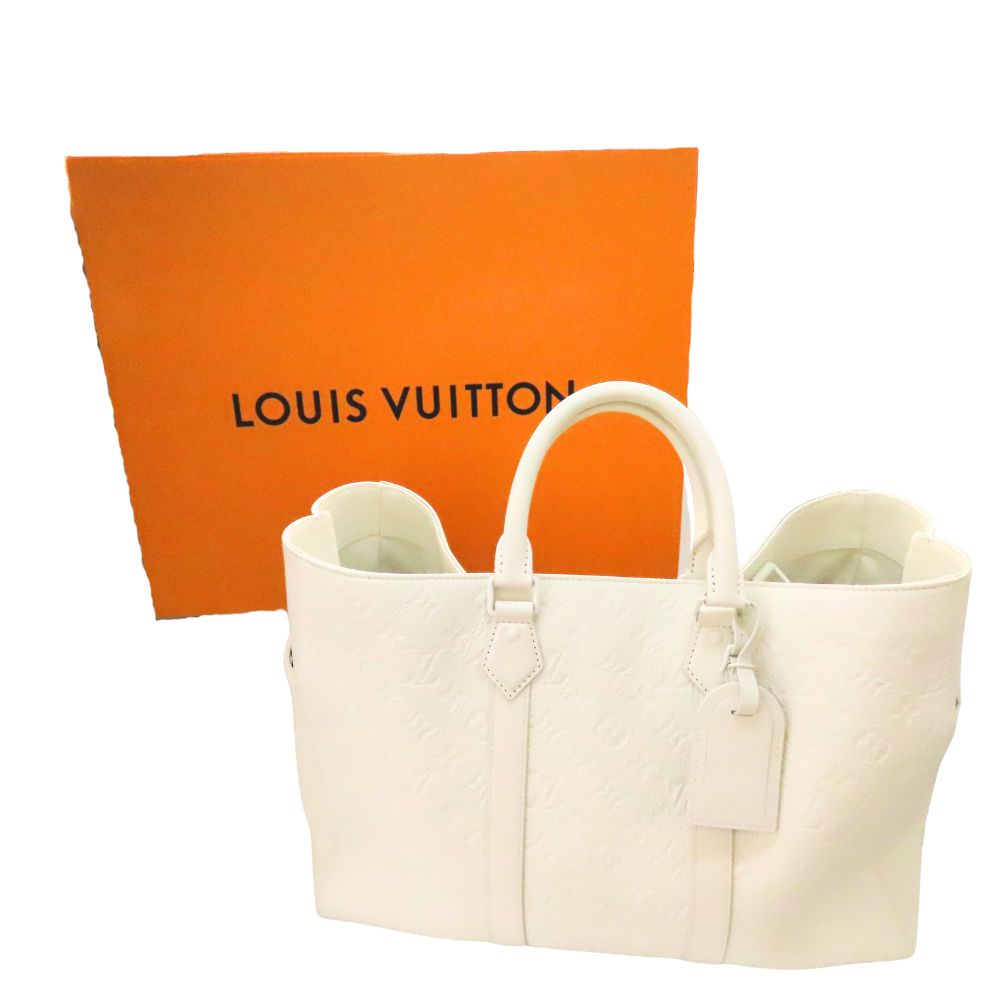 【中古】LOUIS VUITTON ルイヴィトン M24383 モノグラム・トリヨンレザー サックプラ 24H トートバッグ 白いこと 大電気容量 好いたらしいめ メンズ レディース A2601098 【無料ギフトラッピング承ります】