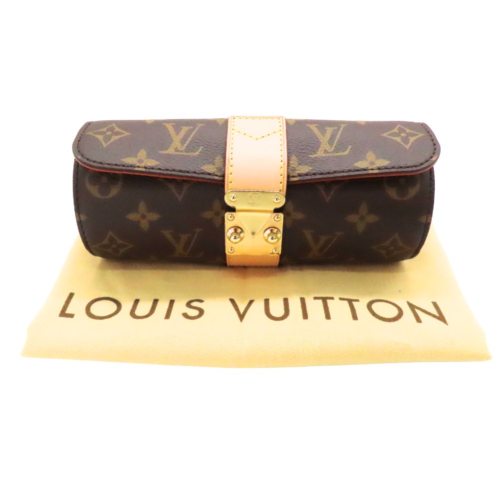 【中古】LOUIS VUITTON ルイヴィトン M10145 合切袋 エテュイ・ビジュー モノグラム 納める 付属物容れもの 首飾り 輪っか 腕輪 ピアス 御覧になる 持ちはこぶ 庫入れ A2601536 【無料ギフトラッピング承ります】