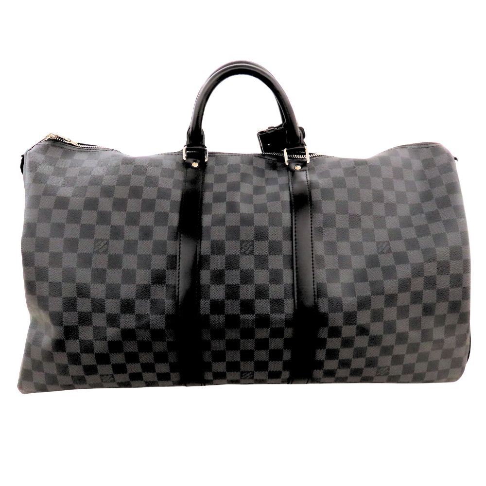 【中古】Louis Vuitton ルイヴィトン N41413 キーポルバンドリエール55 ダミエグラフィットキャンバス ボストンバッグ 旅する 大静電容量 薄墨色系 黒系 A2602242【無料ギフトラッピング承ります】