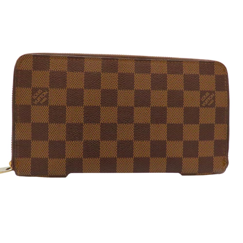 【中古】ルイヴィトン Louis Vuitton N60003 ダミエ エベヌ 帆布 ジッピー まとめ役 ウォレット 紙入れ 長紙入れ レディース メンズ ユニ一発やる A2602350 【無料ギフトラッピング承ります】