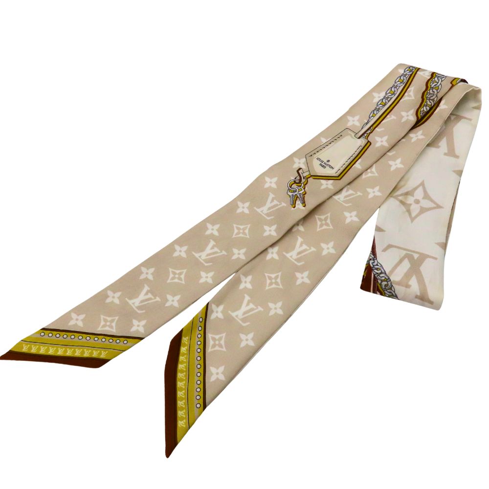 【中古】 LOUIS VUITTON ルイヴィトン M77777 バンドーBB アルティエット モノグラム シルク スカーフ ツイリー バッグアクセサリー レディース A2602364 【無料ギフトラッピング承ります】|かんてい局神戸大蔵谷インター店