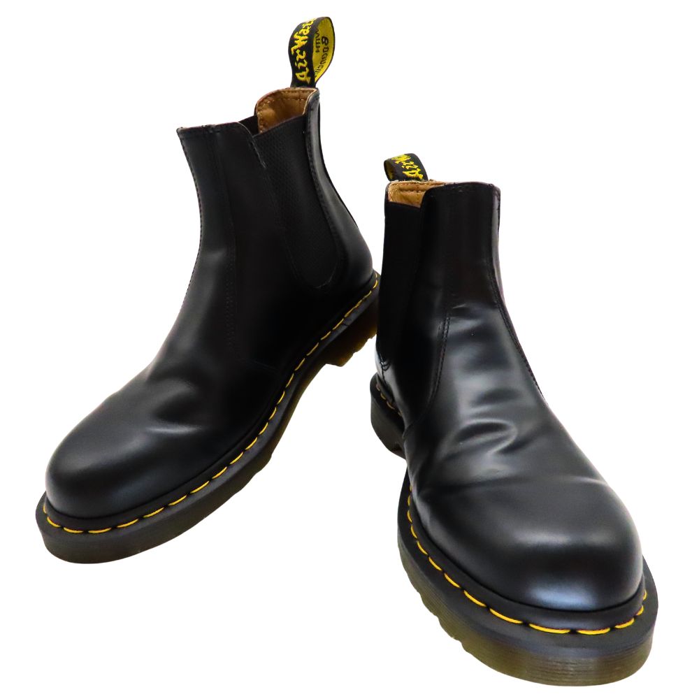 【中古】ドクターマーチン Dr.Martens 2976 チェルシー ブーツ サイドゴア クアッド レトロ QUAD RETRO メンズ レディース 厚底 ブラック 黒 A2602598【無料ギフトラッピング承ります】｜かんてい局神戸大蔵谷インター店