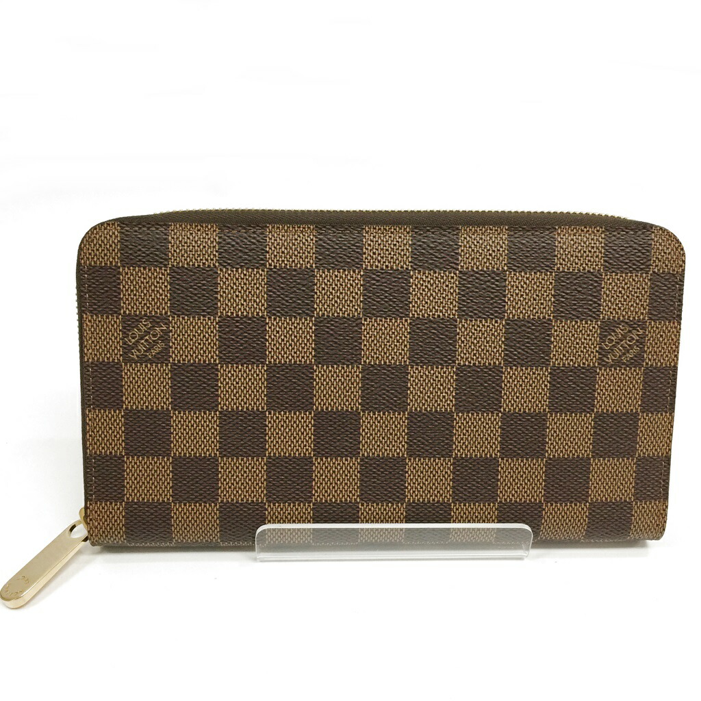 ルイヴィトン 小銭入れ 美品 ジッピーオーガナイザー 中古 ラウンドファスナー 茶色 長財布 エベヌ ダミエ ブラウン 茶色 ブラウン カード 入れ N パスポート入れ 旅券入れ メンズ レディース 中古 質屋かんてい局山形北店 送料無料 熱販売新作