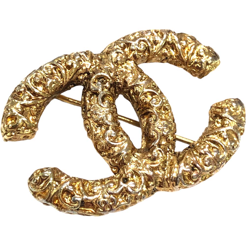 楽天市場】シャネル CHANEL ココマーク 溶岩 GP 93A ブローチ ゴールド