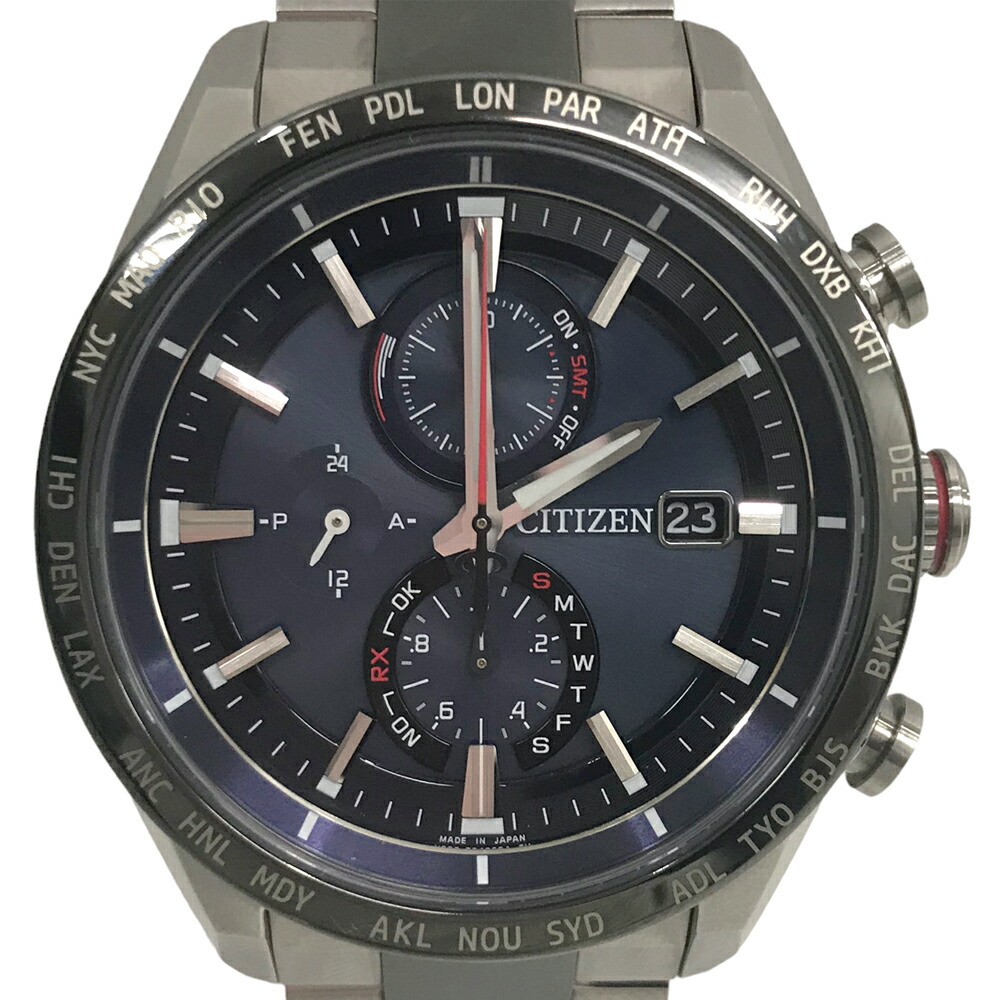 楽天市場】CITIZEN(シチズン) アテッサ H800-T025862 ネイビー文字盤