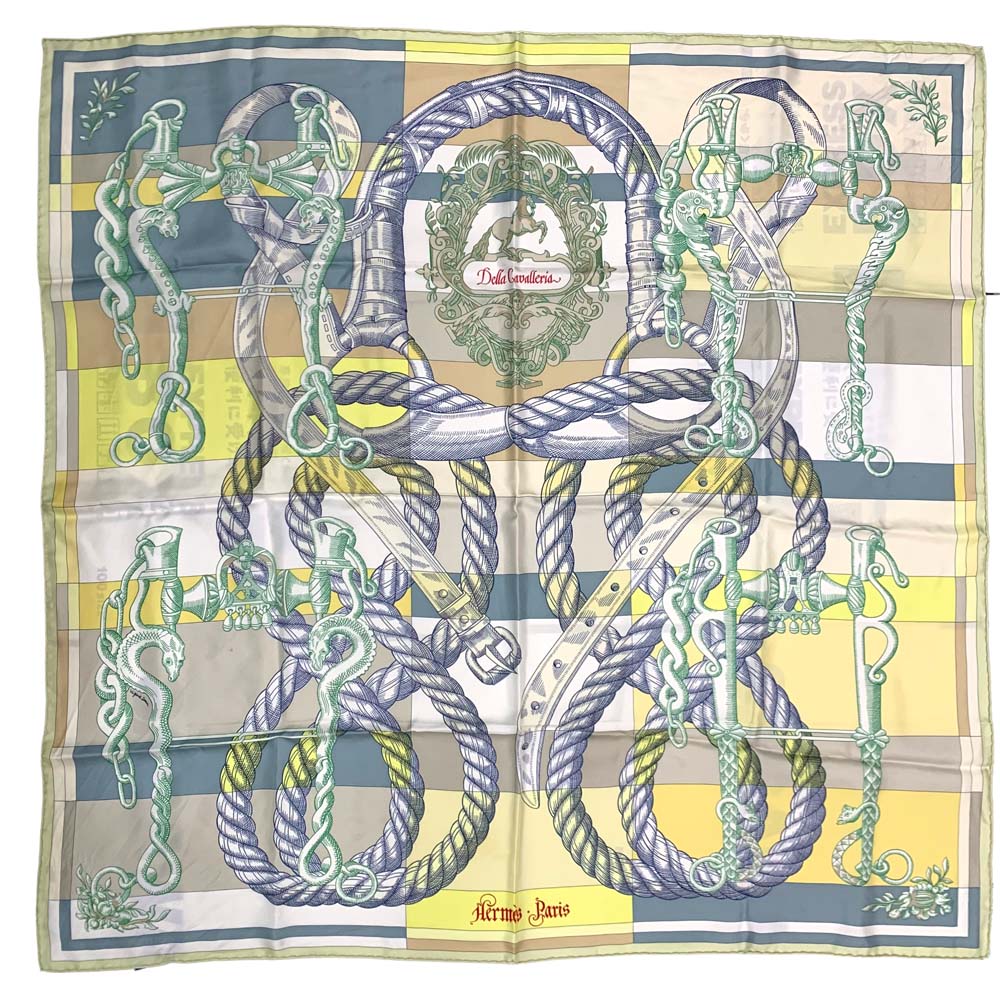 エルメス カレ90 スカーフ カヴァルカドゥール CAVALCADOUR シルク エルメス カレ90 スカーフ カヴァルカドゥール CAVALCADOUR シルク