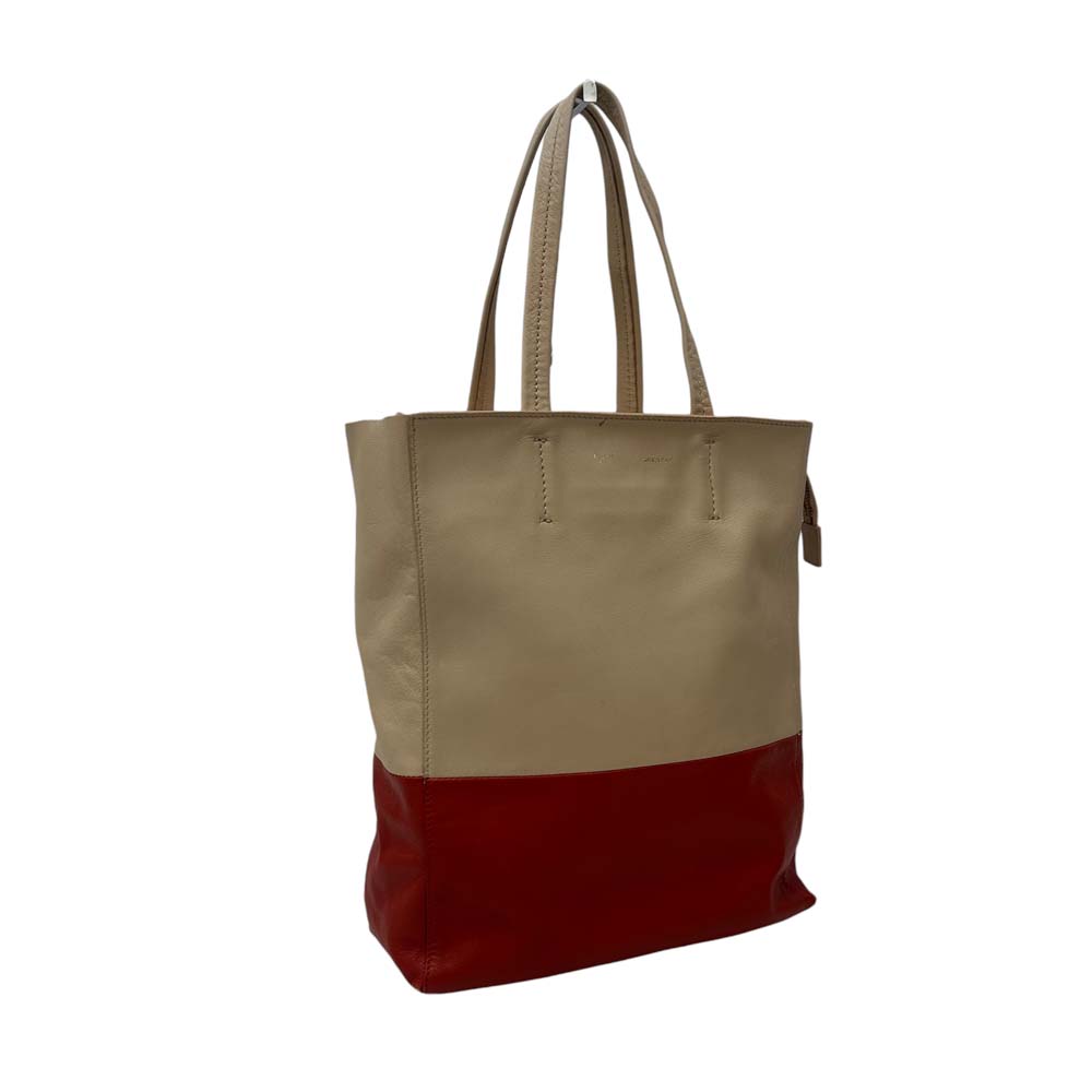 【ランクC】CELINE ホリゾンタルカバ バイカラー レザートートバッグ セリーヌ トートバッグ ホリゾンタルカバ A4可能 レザー バイ