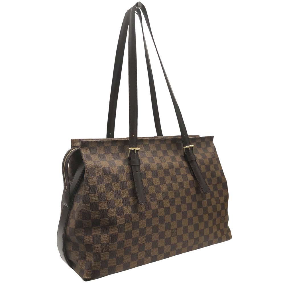 ［南店］ 【極美品】 ルイヴィトン N51119 チェルシー ダミエ エべヌ トートバッグ ブラウン系 メンズ レディース 【中古】｜質屋かんてい局山形北店 138,000円