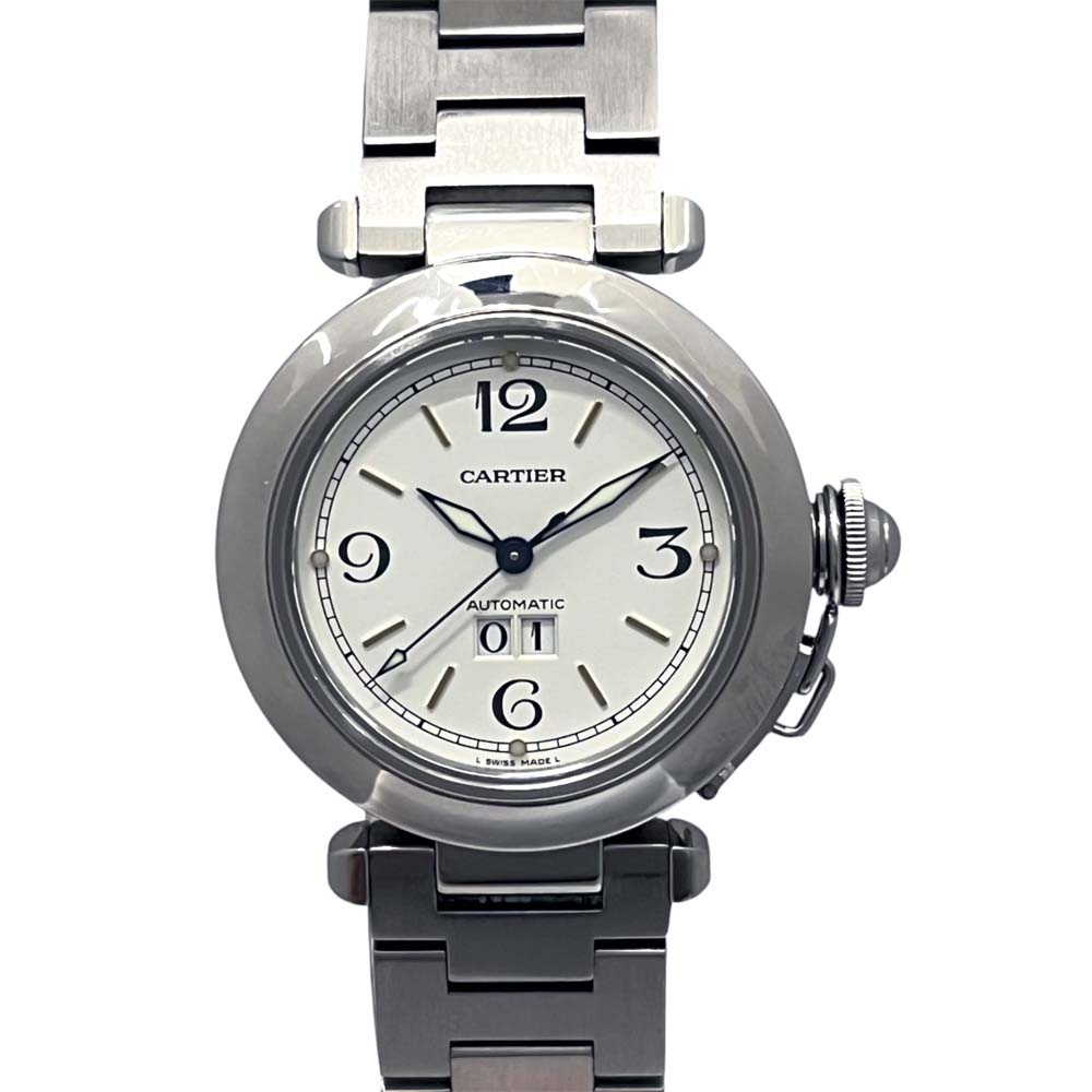 ［泉店］【美品】カルティエ Cartier W31044M7 パシャC ビッグデイト ホワイト【中古】｜質屋かんてい局山形北店